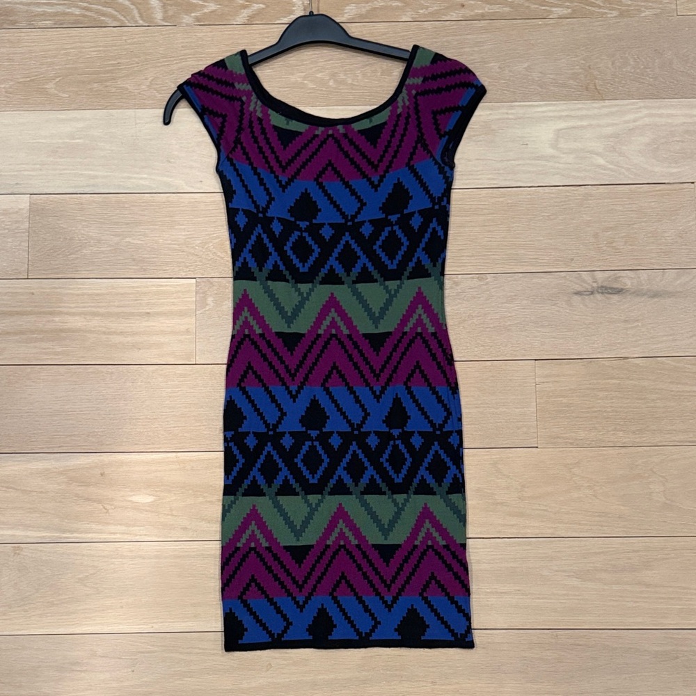 Torn by Ronny Kobo Sweater Mini Dress, Size Small